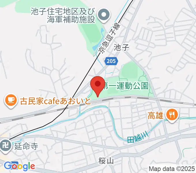 逗子アリーナの地図