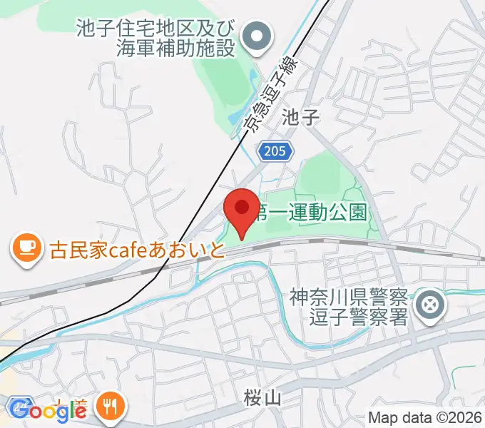 逗子アリーナの地図