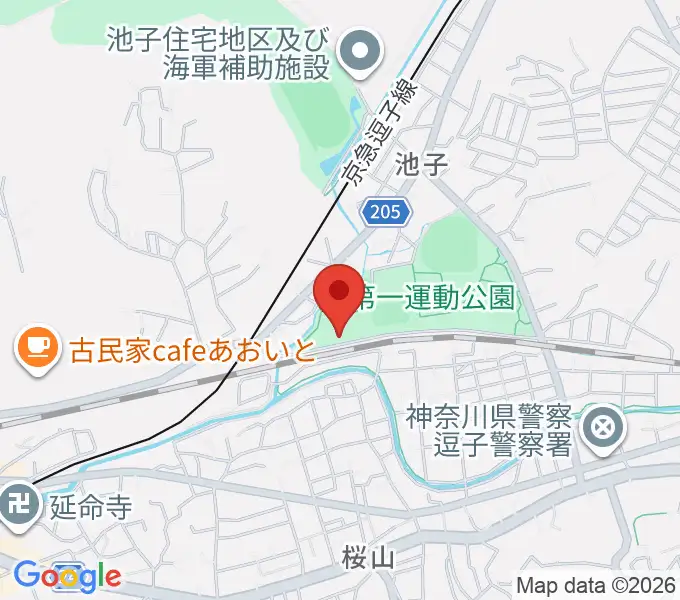 逗子アリーナの地図