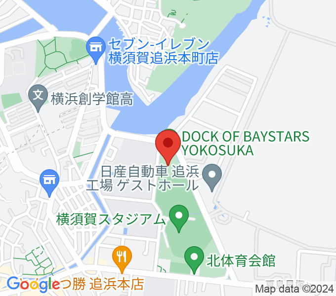 DOCK OF BAYSTARS YOKOSUKAの場所