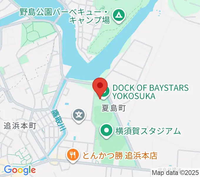 DOCK OF BAYSTARS YOKOSUKAの地図