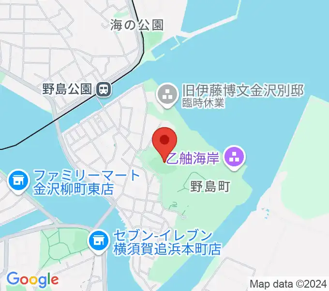 野島公園野球場の地図