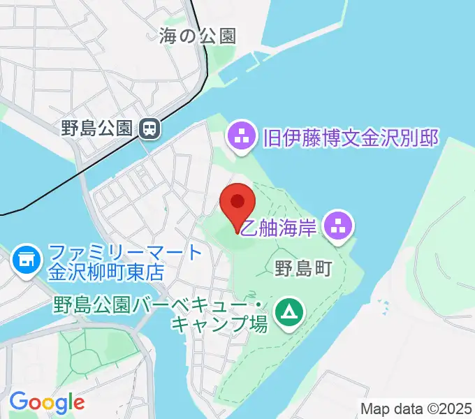 野島公園野球場の地図