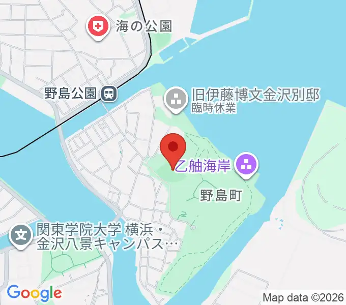 野島公園野球場の地図