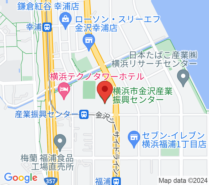 横浜市金沢産業振興センターの場所