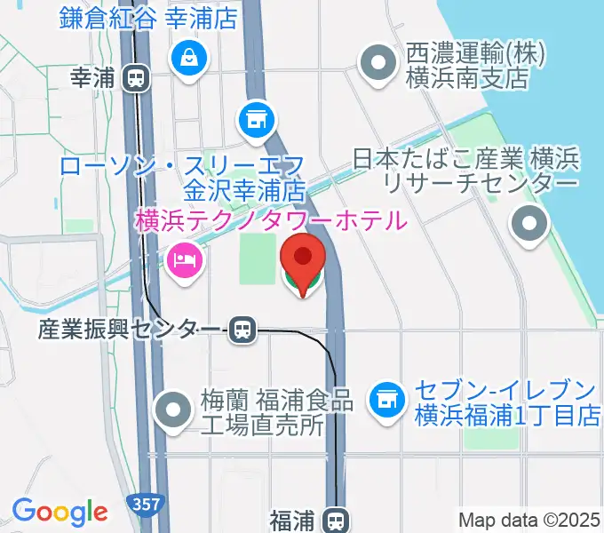 横浜市金沢産業振興センターの地図