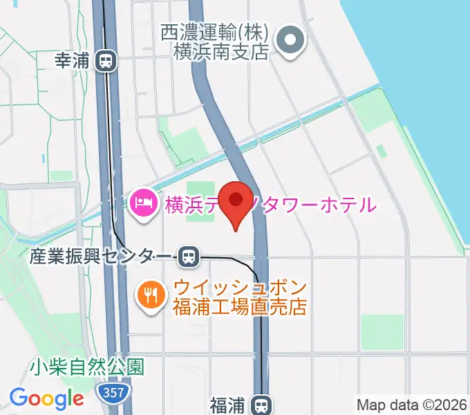 横浜市金沢産業振興センターの地図