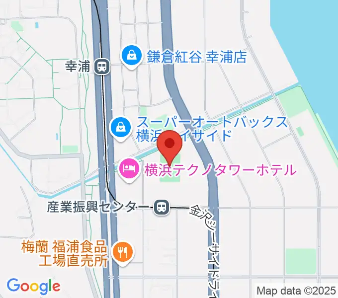 金沢産業振興センターグラウンドの地図