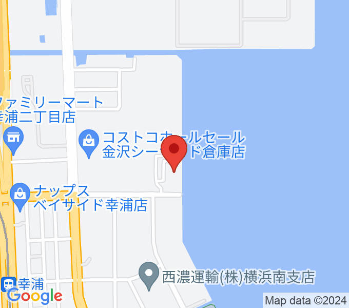 横浜市金沢プールの場所