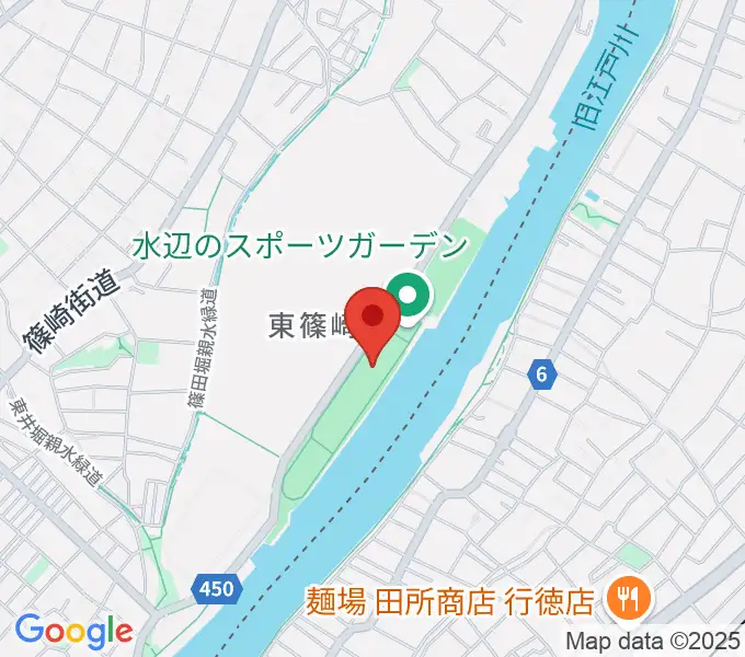 水辺のスポーツガーデン多目的広場の地図