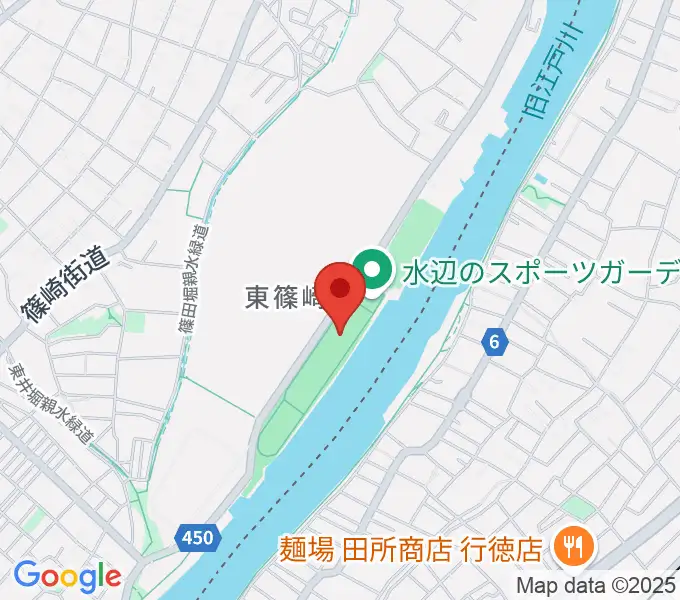 水辺のスポーツガーデン多目的広場の地図
