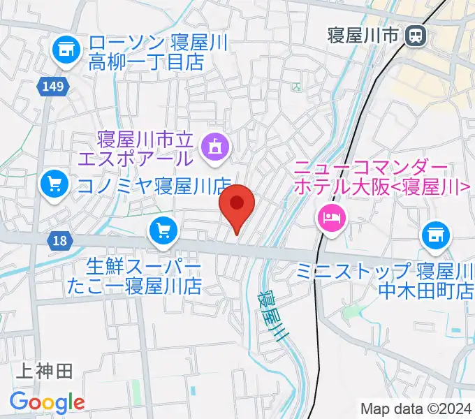 ミュージックワークスの地図