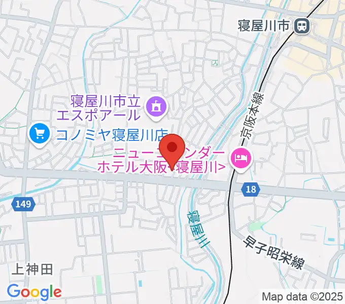 ミュージックワークスの地図