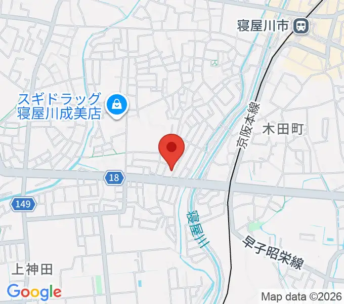 ミュージックワークスの地図