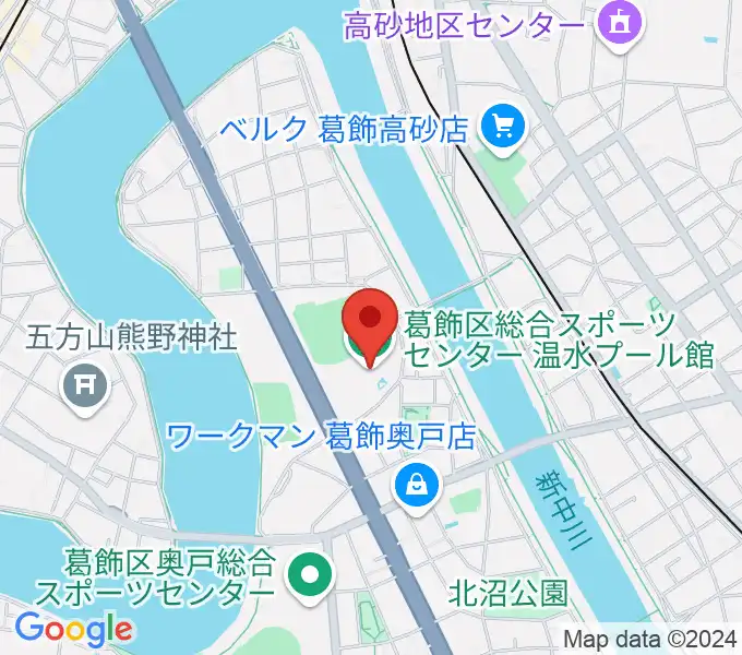 奥戸総合スポーツセンター温水プール館の地図