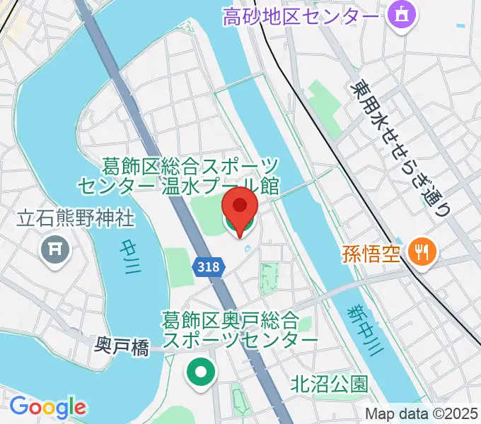 奥戸総合スポーツセンター温水プール館の地図