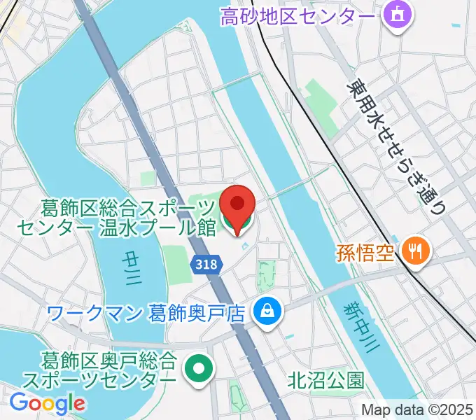 奥戸総合スポーツセンター温水プール館の地図