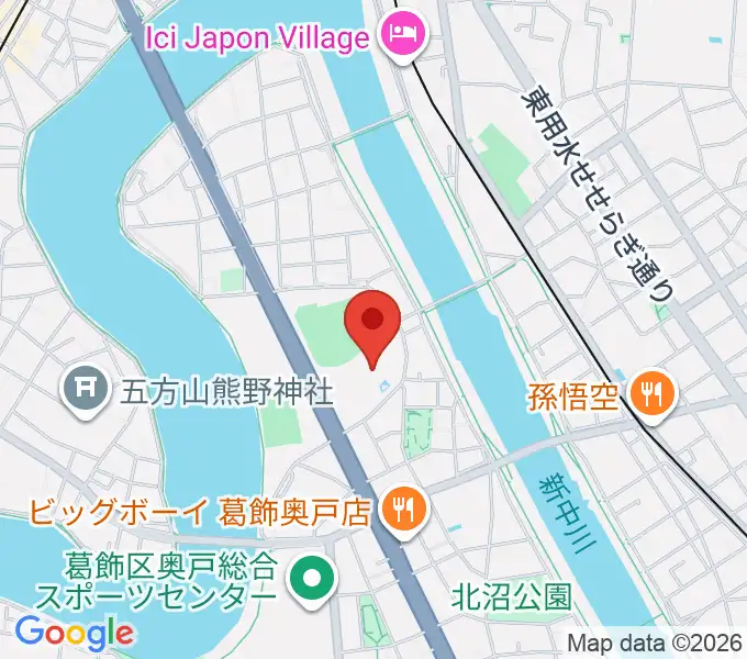 奥戸総合スポーツセンター温水プール館の地図