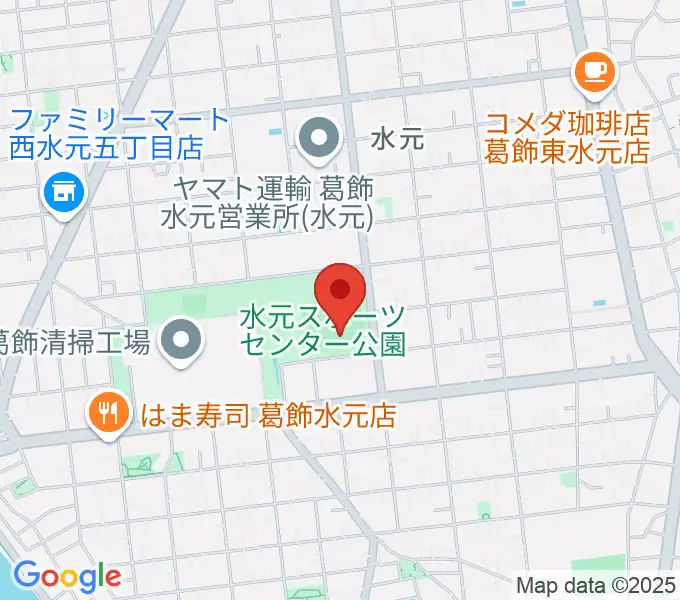 水元総合スポーツセンター多目的広場の地図