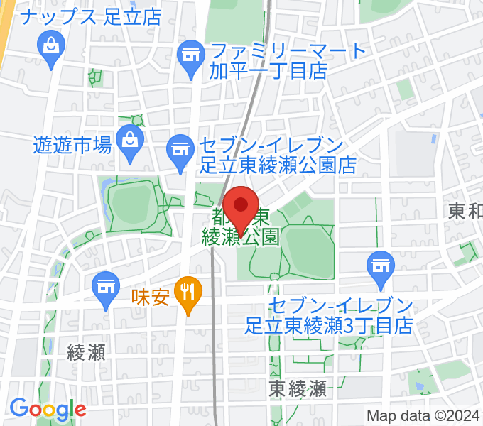 東綾瀬公園温水プールの場所