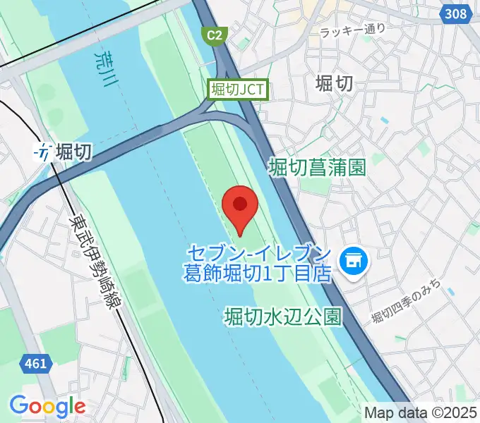 堀切橋少年ソフトボール場の地図