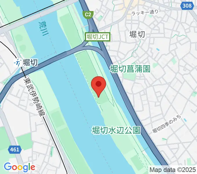 堀切橋少年ソフトボール場の地図