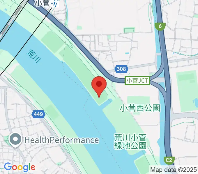 荒川小菅野球場の地図