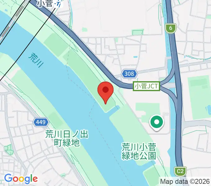 荒川小菅野球場の地図