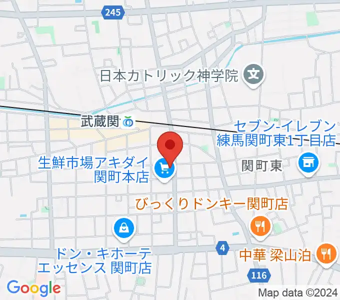 サウンドショット武蔵関店の地図