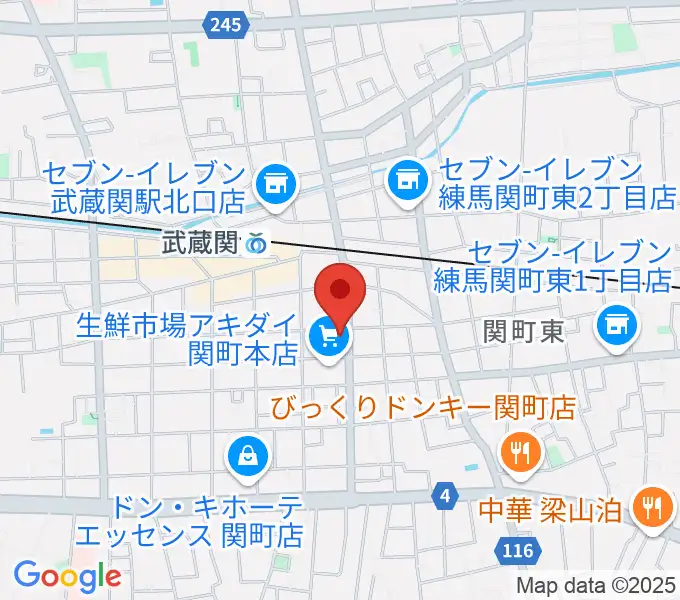 サウンドショット武蔵関店の地図
