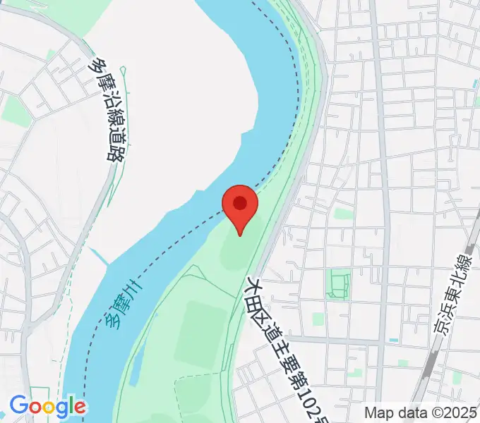 大田区区民広場の地図