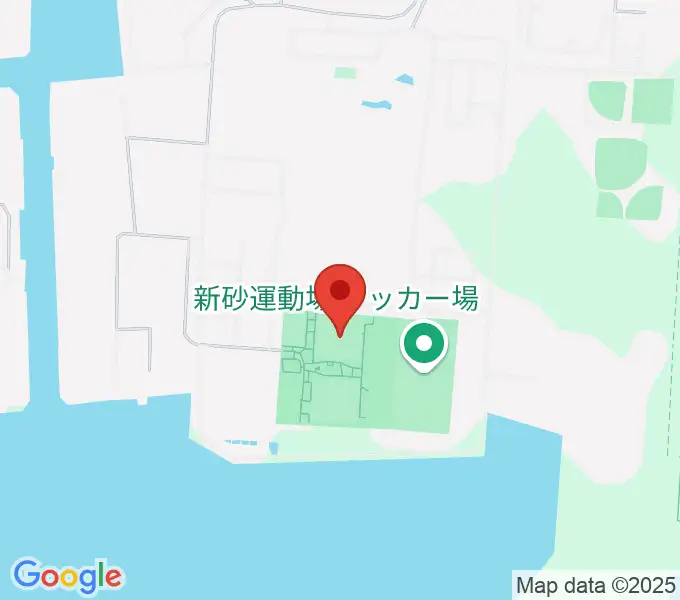 新砂運動場第一・第二運動場の地図