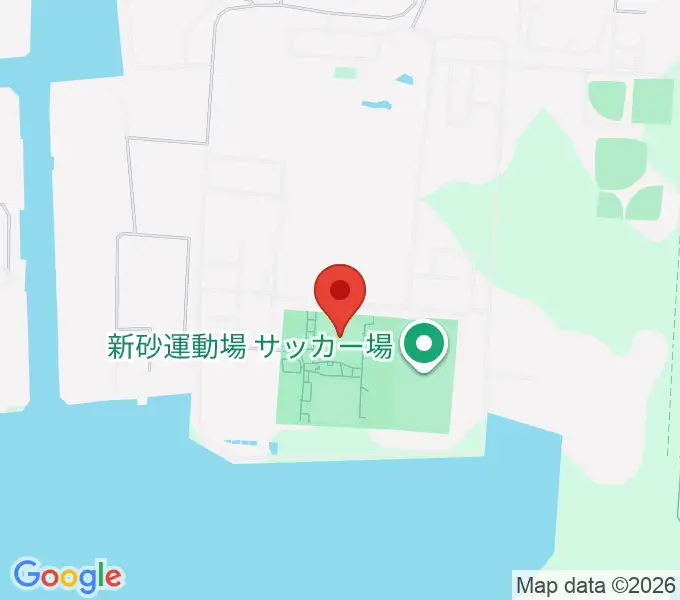 新砂運動場第一・第二運動場の地図