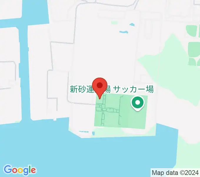 新砂運動場多目的運動場の地図