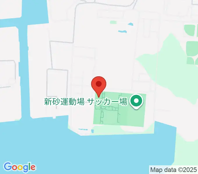 新砂運動場多目的運動場の地図
