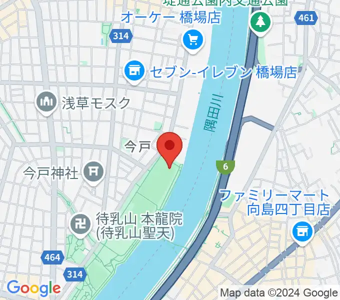 台東リバーサイドスポーツセンター野球場の地図