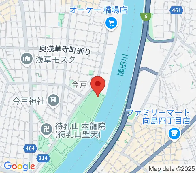 台東リバーサイドスポーツセンター野球場の地図