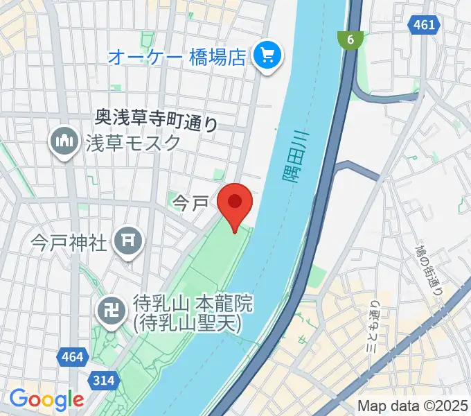 台東リバーサイドスポーツセンター野球場の地図