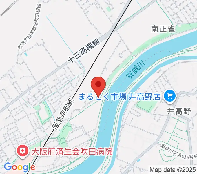 スタジオトゥモロウの地図