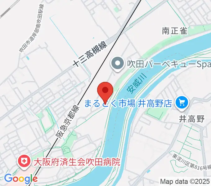 スタジオトゥモロウの地図