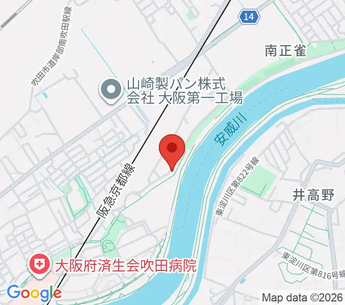 スタジオトゥモロウの地図