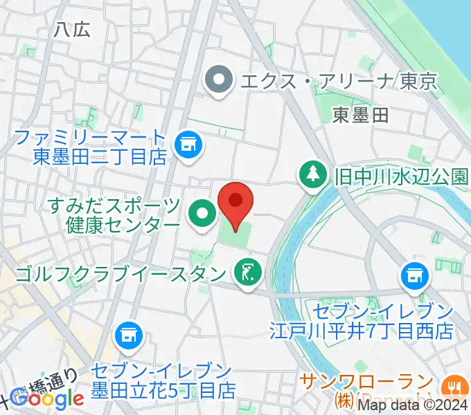 東墨田ソフトボール場の地図