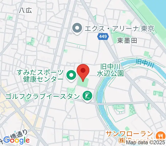 東墨田ソフトボール場の地図