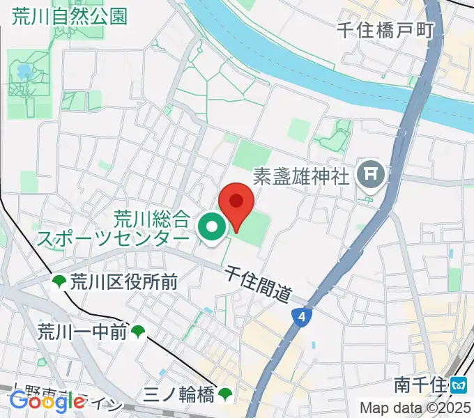 南千住野球場の地図