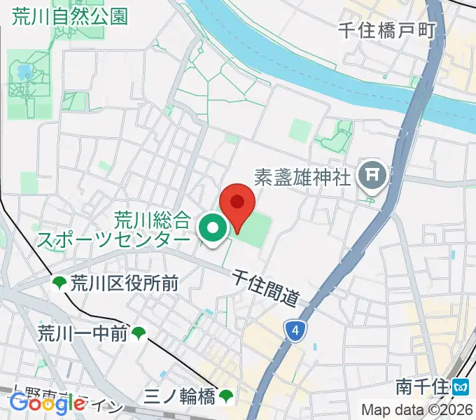 南千住野球場の地図
