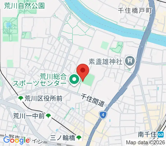 南千住野球場の地図
