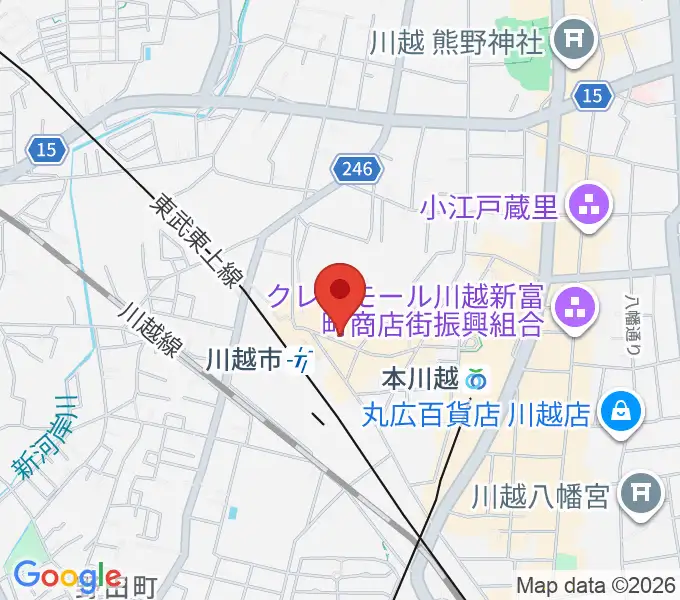 スタジオチコの地図