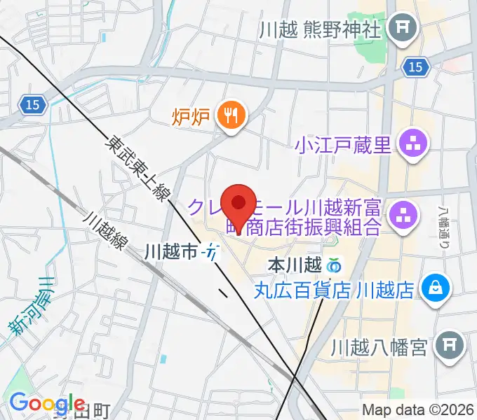 スタジオチコの地図