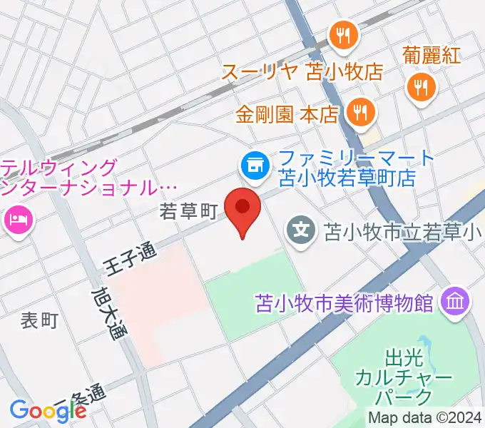 nepiaアイスアリーナの地図