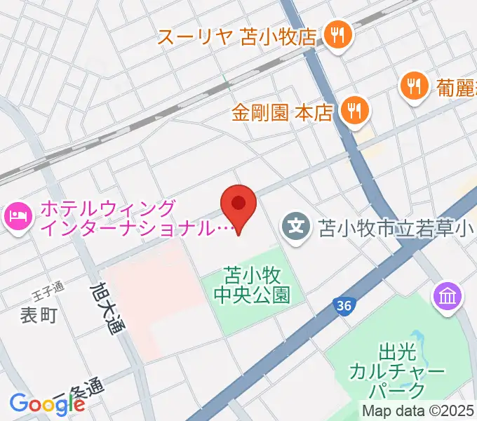 nepiaアイスアリーナの地図